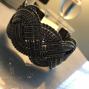 Express Gunmetal Open Cuff